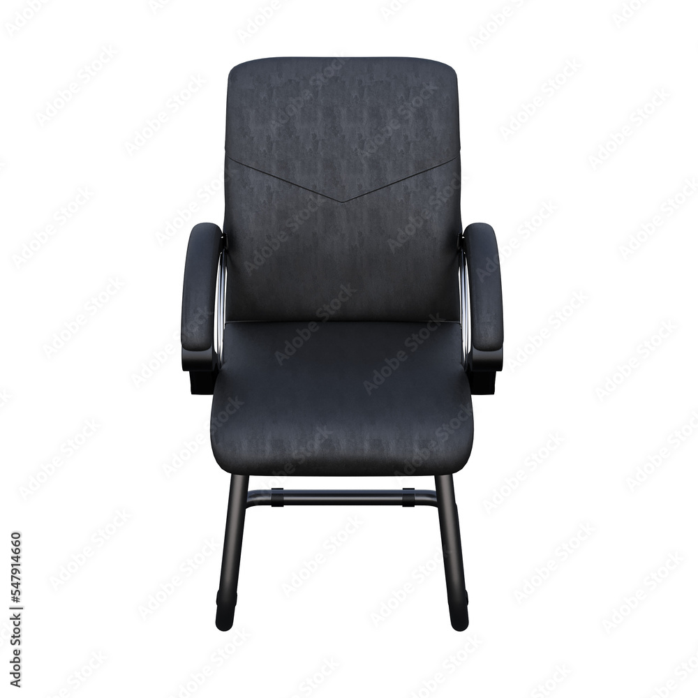 Naklejka premium office chair isolate on a transparent background, interior furniture, 3D illustration, cg render