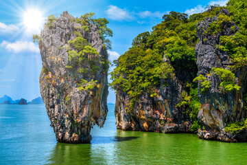 Poster encadré  Rocks on James Bond island, Khao Phing Kan, Ko Tapu, Ao Phang-ng  © Eagle2308