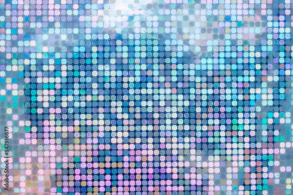 Fototapeta premium Holographic rainbow foil iridescent texture abstract hologram background