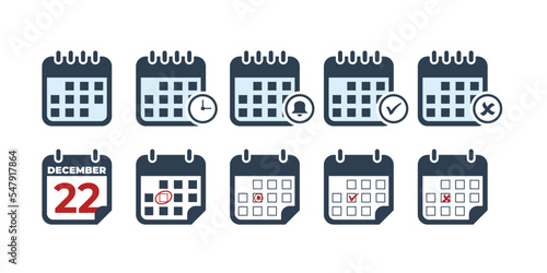 calendar icon, a simple flat design