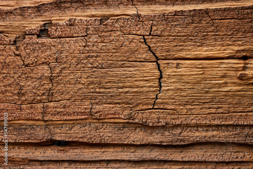 Vintage wooden texture with cracks background