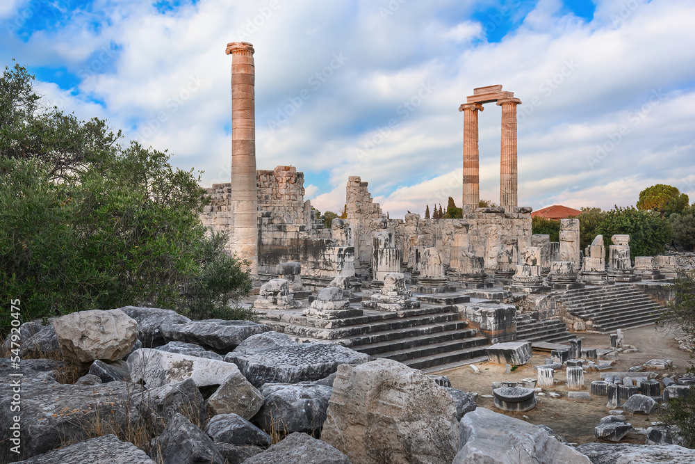 Temple of Apollo in Didyma Ancient City in Didim, Turkey