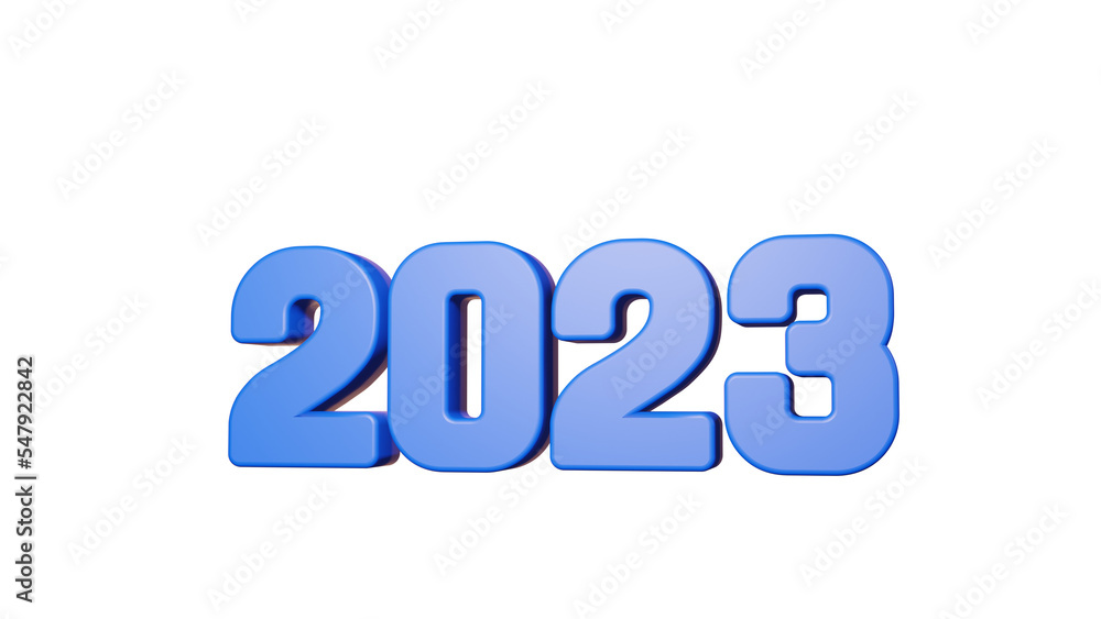 Newyear 2023 3d rendering png Newyear 2023 3d rendering png