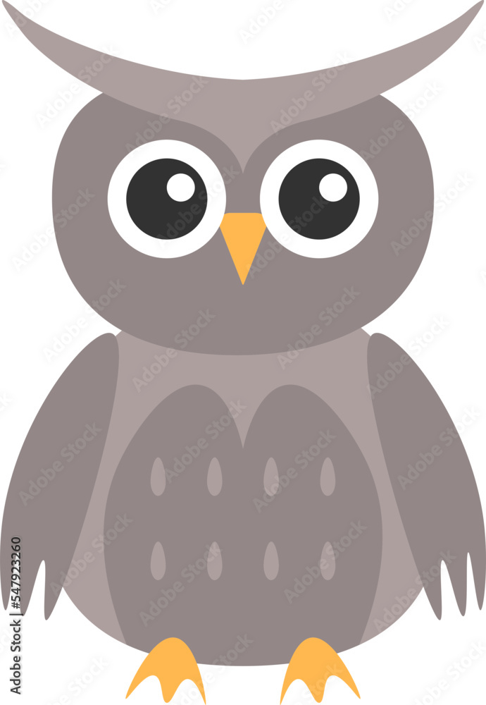 Naklejka premium owl vector design illustration isolated on transparent background 
