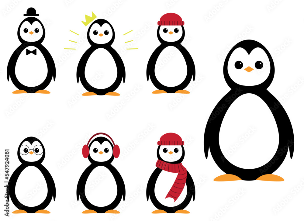 Fototapeta premium penguin vector design illustration isolated on white background