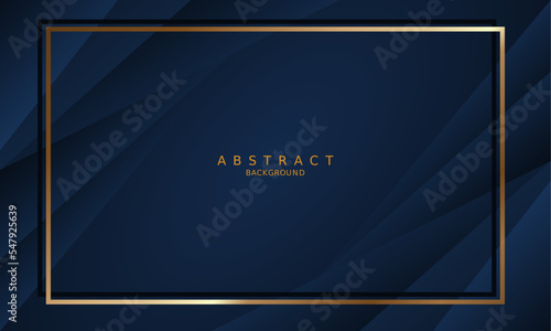 dark blue luxury premium background and gold line.