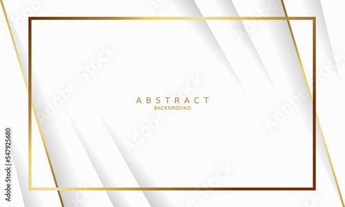 white luxury premium background and gold line.