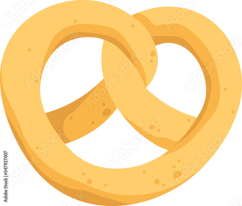 Pretzels flat icon Crisp biscuit Bakery