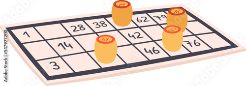 Lotto flat icon Entertainment Board game activities