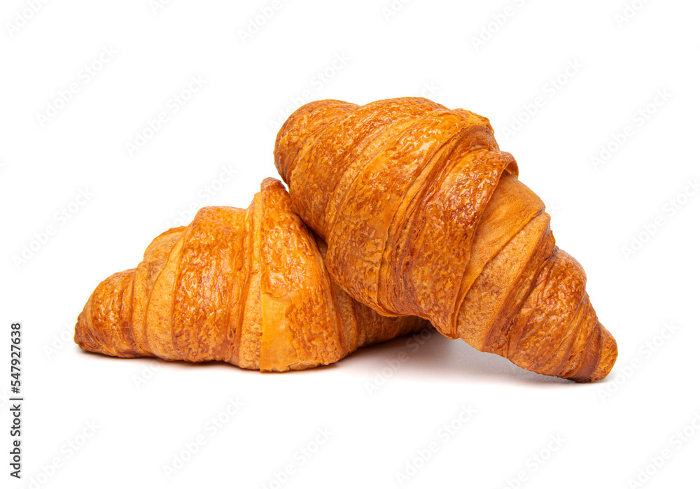 Croissant isolated on white background. Croissant isolated on white background.