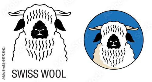 Swisswool icon - wool made from swiss valais sheep