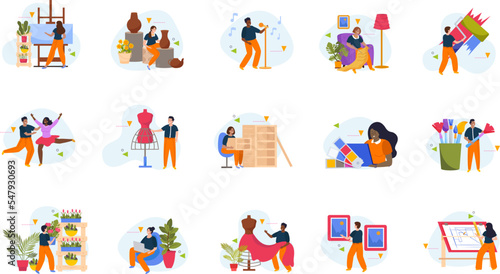 Creative People Flat Icons