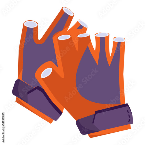 paintballers mitten vector flat icon design, Shooting sport symbol, extreme sports Sign, skeet shooting and trapshooting stock illustration, paintball gloves Concept