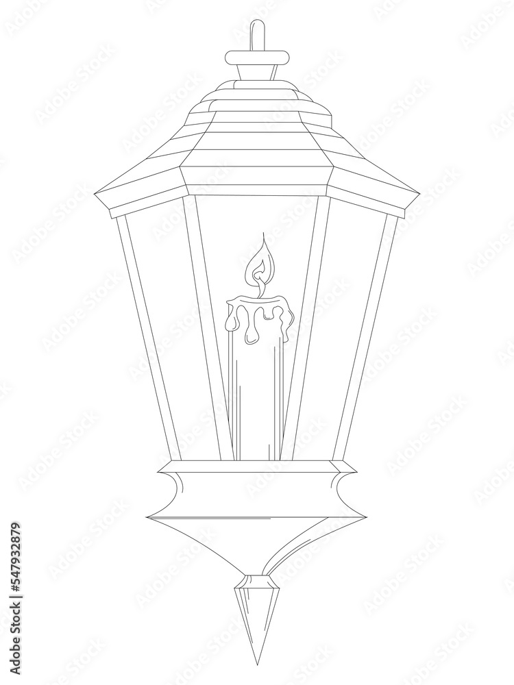 Silhouette lantern or hanging lamp and candles. Illustration icon symbol logo vector design vintage retro style. Silhouette lantern or hanging lamp and candles. Illustration icon symbol logo vector design vintage retro style.
