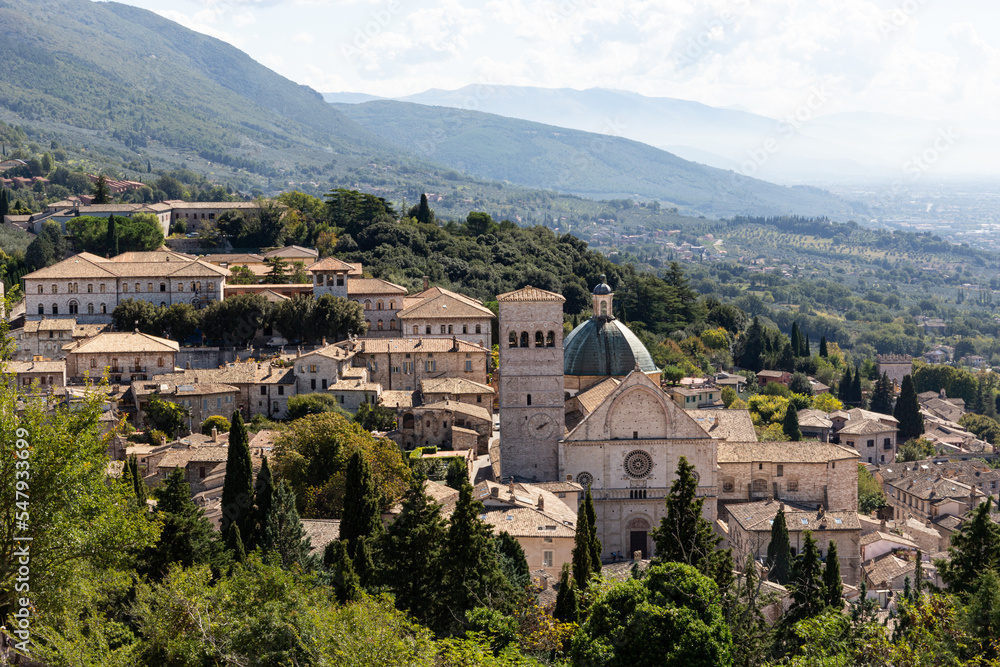 Panorama der Altstadt von Assisi