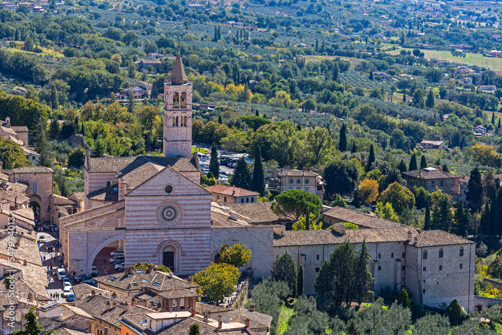 Panorama der Altstadt von Assisi
