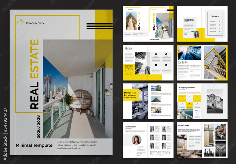 Real Estate Layout Stock Template | Adobe Stock