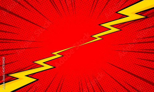 Comic cartoon versus background design