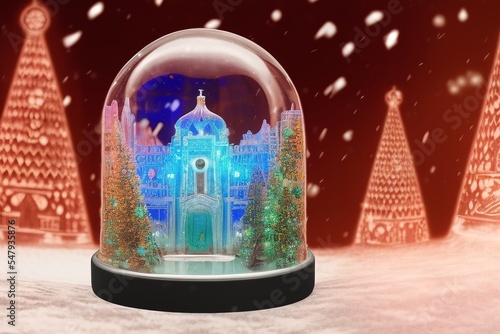 mexico city glass snow globe, made by AI, artificial intelligence