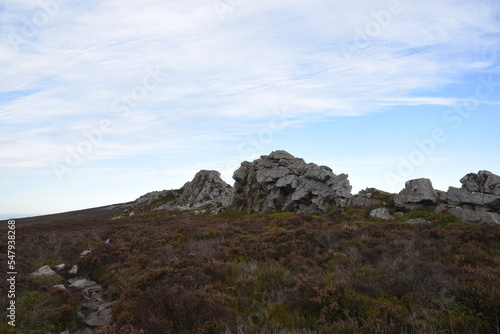 the top of stiperstones in the Shropshire hills photo