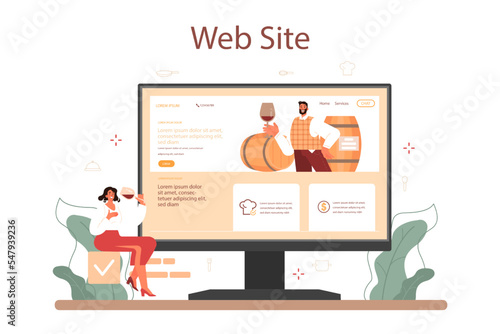 Food critic online service or platform. Professional blogger making review