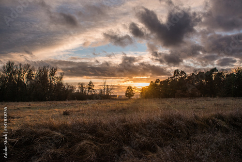 Sonnenuntergang im fränkischen Wald photo