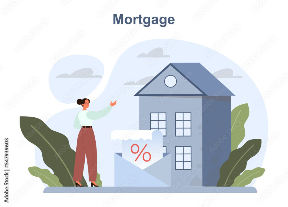 Mortgage loan type. Bank-offered financing of new estate buying.