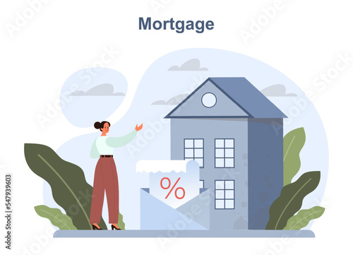 Mortgage loan type. Bank-offered financing of new estate buying.