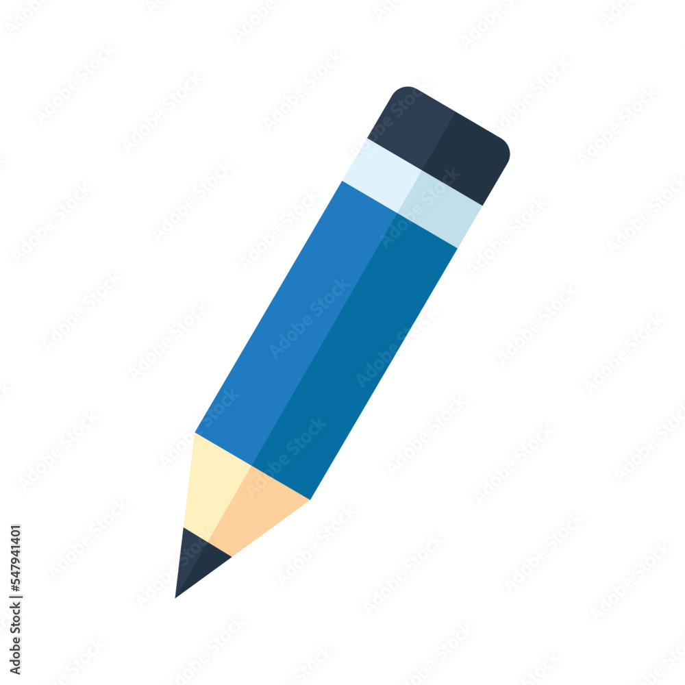 pencil icon vector flat and simple style pencil icon vector flat and simple style