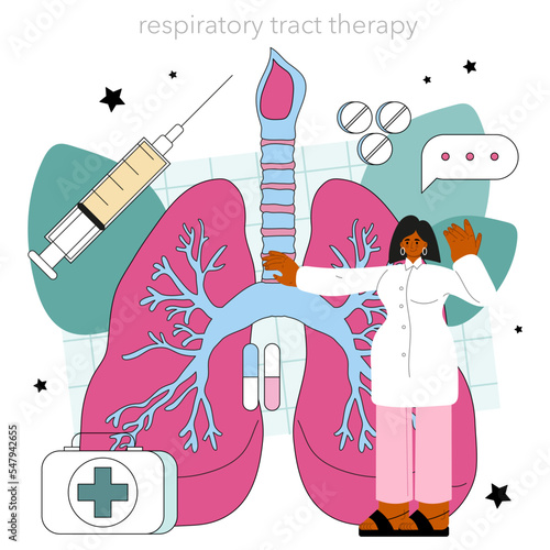 Pulmonologist. Pulmonary system examination, diagnosis and medical