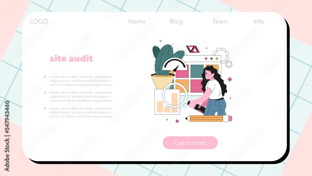 Website promotion web banner or landing page. Online business Website promotion web banner or landing page. Online business