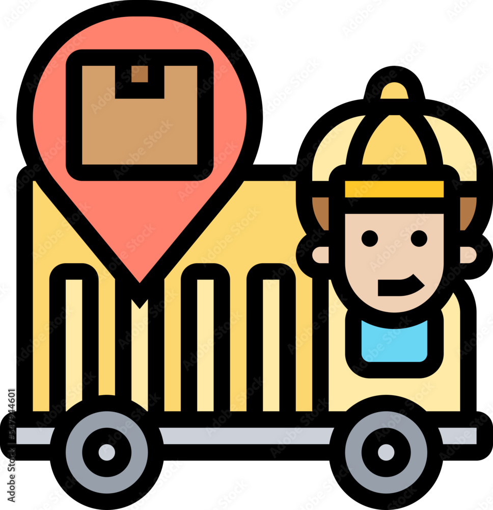 Fototapeta premium logistics icon