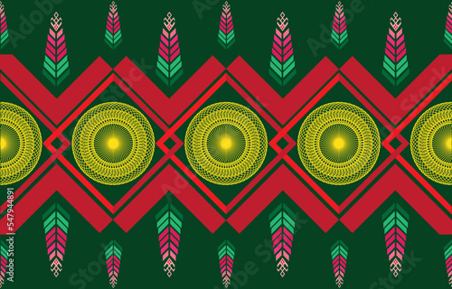 Gypsy pattern tribal ethnic motifs geometric vector background. Doodle gypsy geometric shapes sprites tribal motifs clothing fabric textile print traditional design with triangles