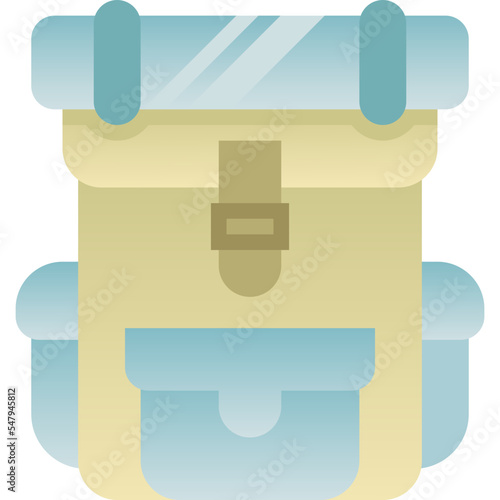 bagpack flat icon