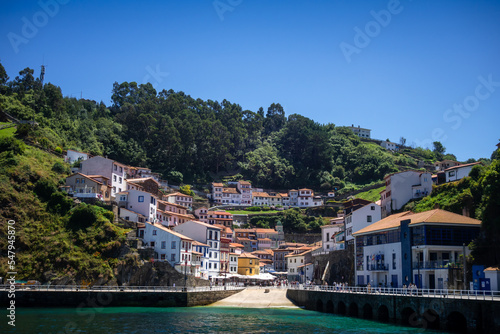 Cudillero harbor and village in Asturias, Spain © daboost