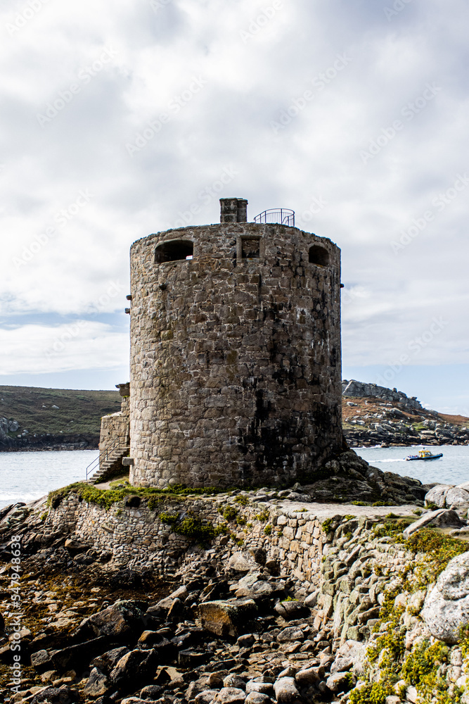 Brick fort on the Island of Tresco