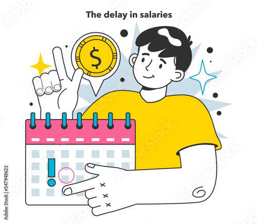 The delay in salaries as a measure to reduce inflation. Economics crisis