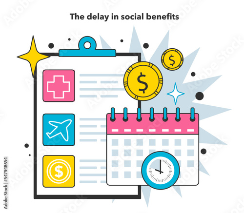 The delay in social benefits as a measure to reduce inflation. Economics