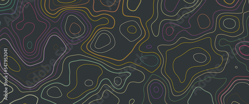 Abstract topographic contour in lines and contours. Geographic mountain relief. Topographic map background concept. paper texture.