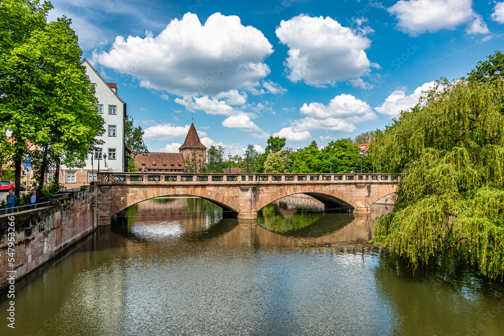 View of the historical center of Nuremberg. Middle Franconia, Bavaria, Germany View of the historical center of Nuremberg. Middle Franconia, Bavaria, Germany