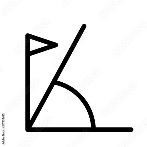 Soccer corner kick icon