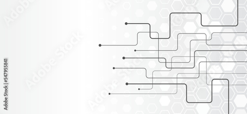 Abstract modern digital science technology futuristic circuit board. Cyber connection on the white background. Hi-tech communication design. Electronic vector illustration.