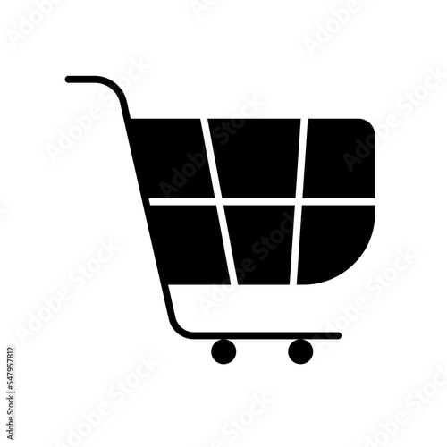 shopping cart glyph icon