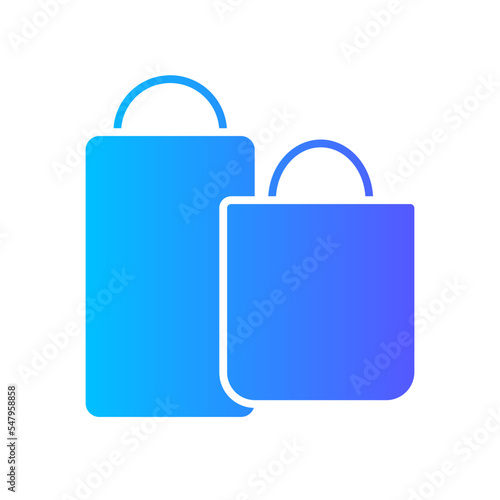 shopping bags gradient icon