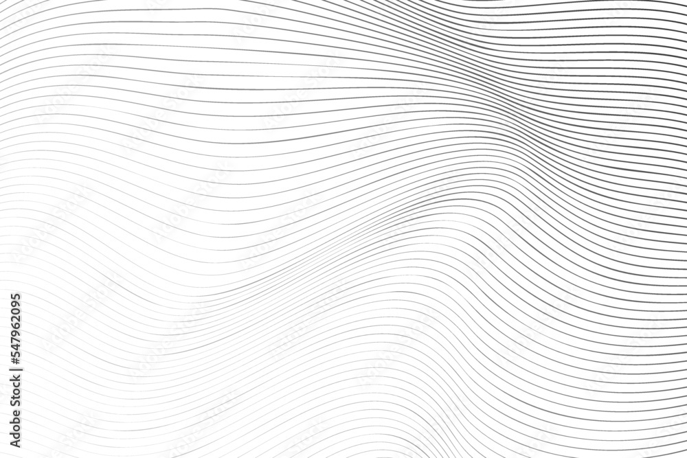 Gray white abstract background with wavy lines. Minimalist flowing paths, line pattern. Digital future technology, network, science, or medical design concept. Vector illustration Gray white abstract background with wavy lines. Minimalist flowing paths, line pattern. Digital future technology, network, science, or medical design concept. Vector illustration