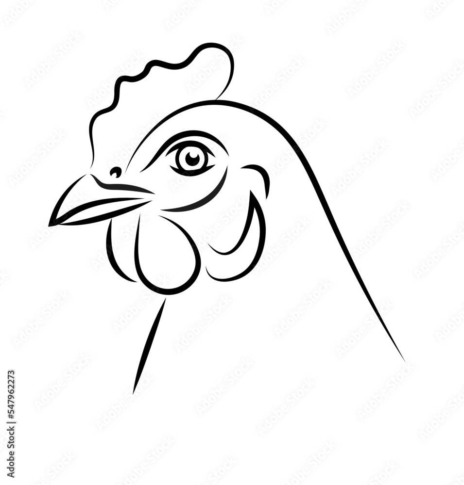 Kura ilustracja chicken hen illustration - obrazy, fototapety, plakaty 