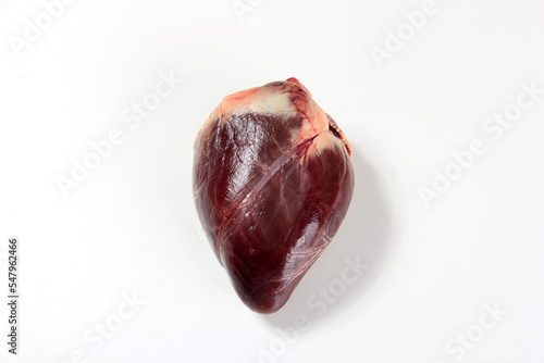 Raw animal - deer -  heart isolated on a white background © SHARKY PHOTOGRAPHY