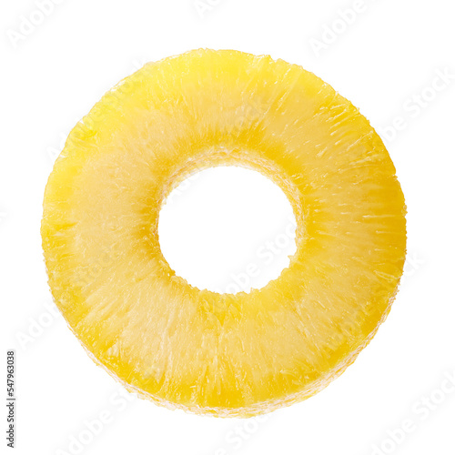 Single ring of fresh pineapple