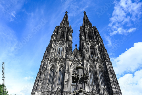 Cologne Cathedral, Germany. Catholic Cathedral of Saint Peter in Köln is Germany's most visited landmark. Second tallest church in Europe. 