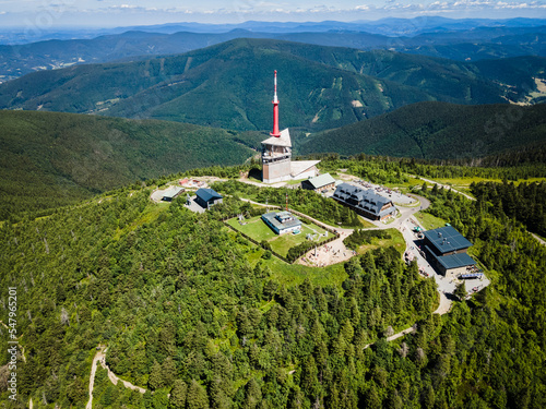 Landscape of the top of Lysa mountain, czech republic.